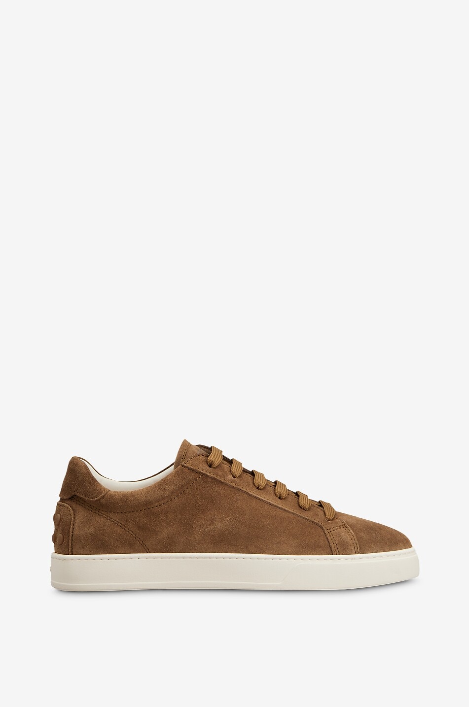 TOD'S Gommino low-top sneakers in suede and calfskin Men MEDIUM BROWN 1
