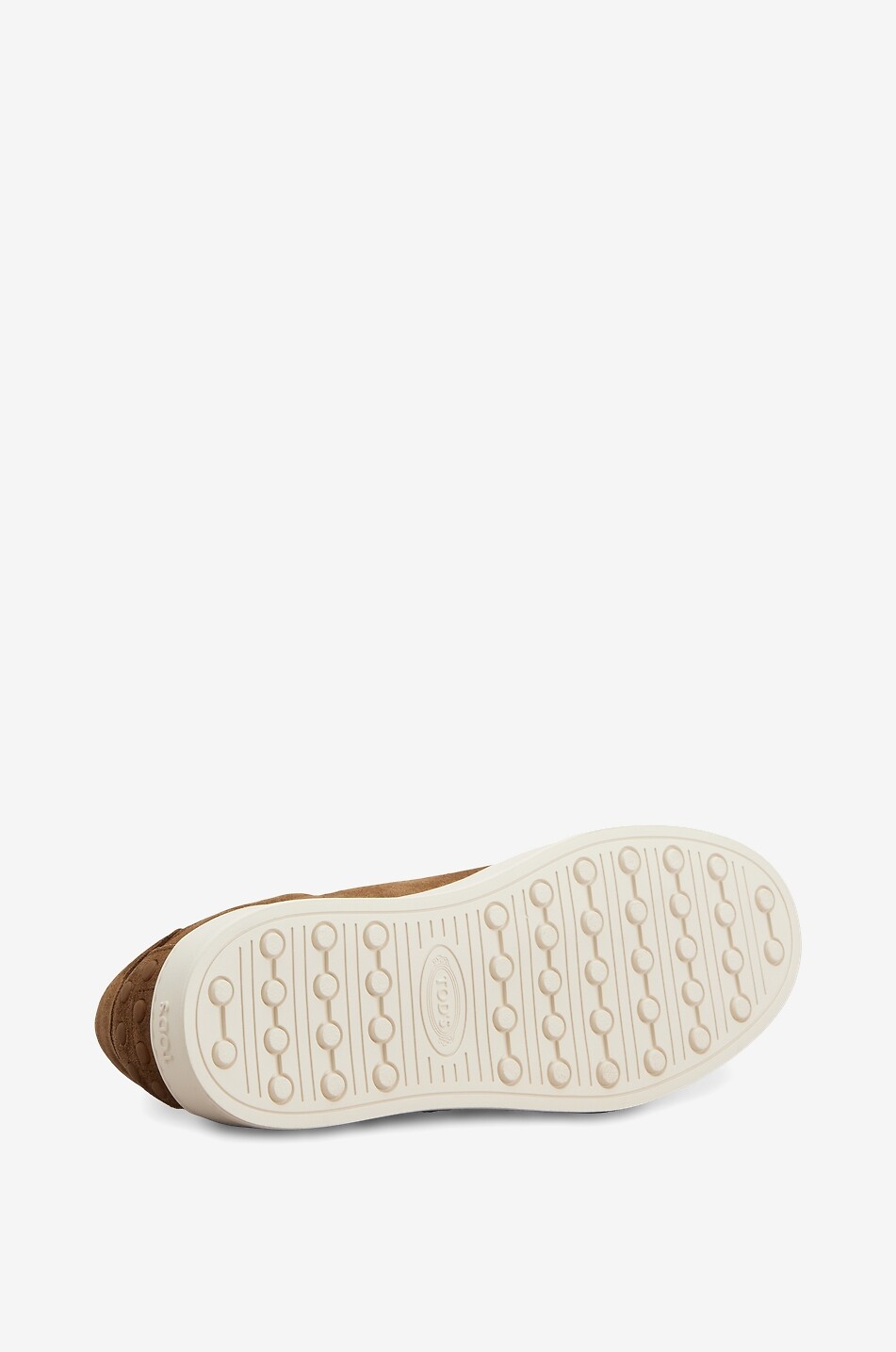 TOD'S Gommino low-top sneakers in suede and calfskin Men MEDIUM BROWN 5