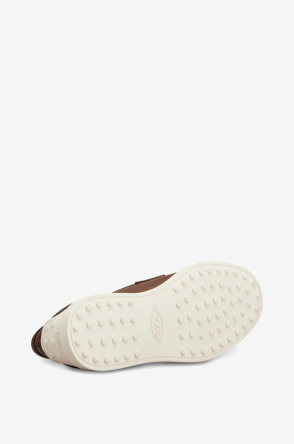 TOD'S Gommino smooth calfskin leather loafers Men MEDIUM BROWN 5