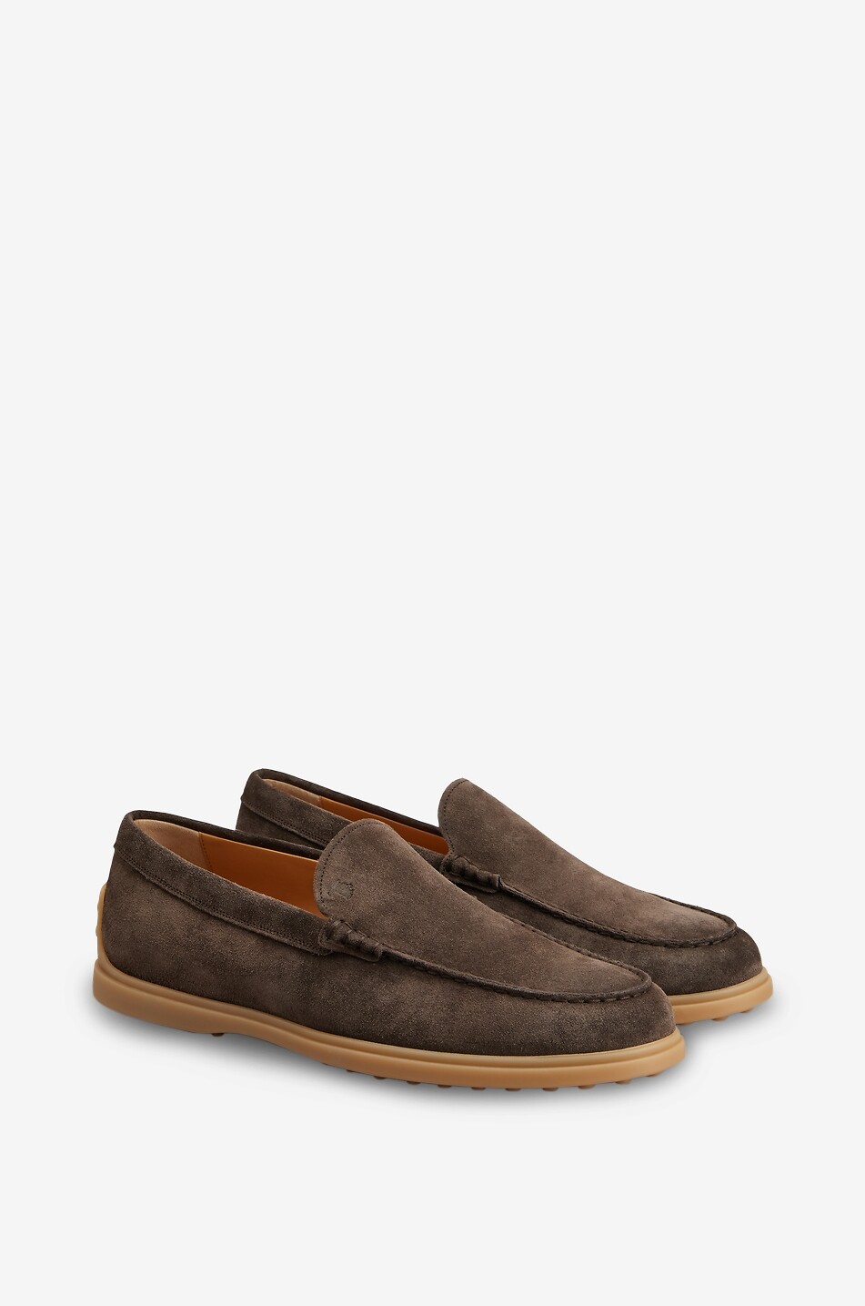 TOD'S Gommino suede loafers Men DARK BROWN 2