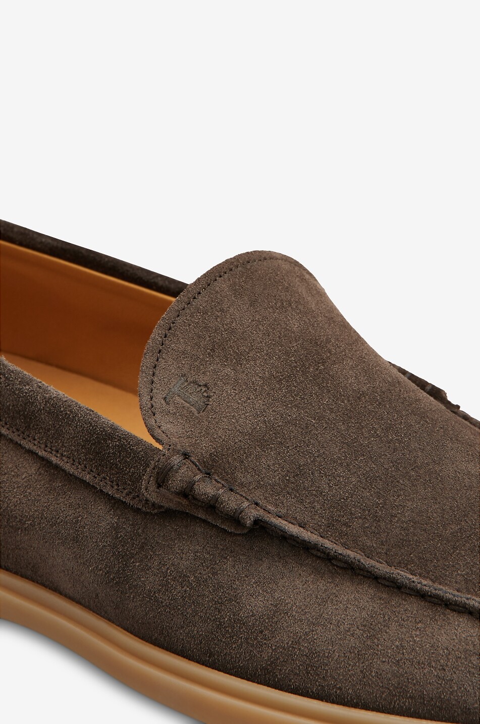 TOD'S Gommino suede loafers Men DARK BROWN 4