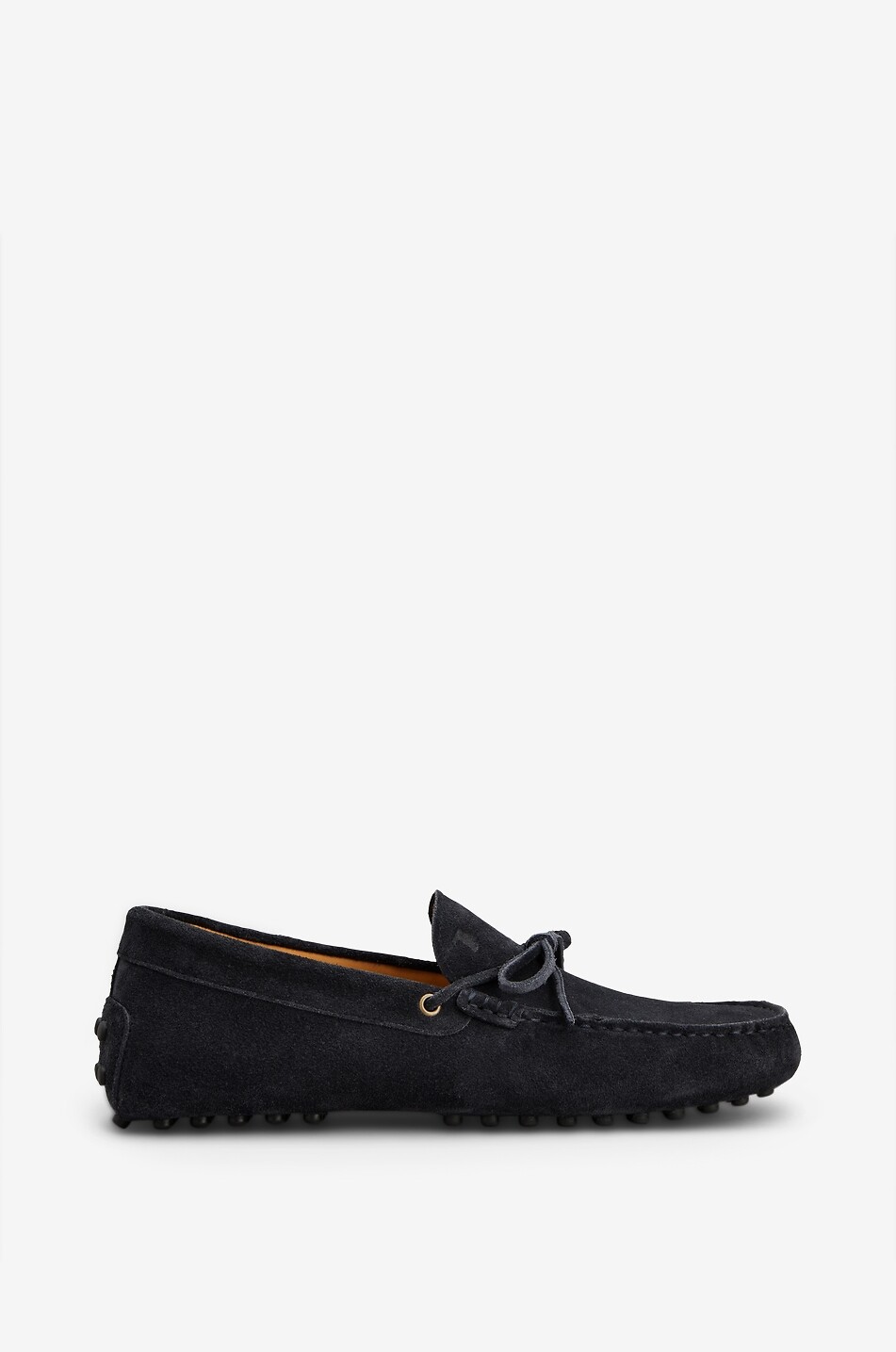 TOD'S Gommino suede bow loafers Men DARK BLUE 1
