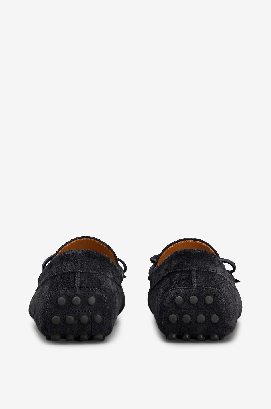 TOD'S Gommino suede bow loafers Men DARK BLUE 5