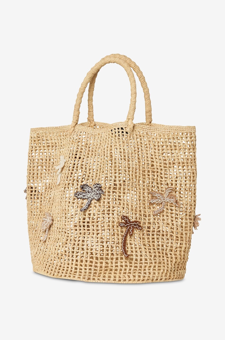 ALANUI Where The Waves Begins rounded raffia tote bag Women LIGHT BROWN 2