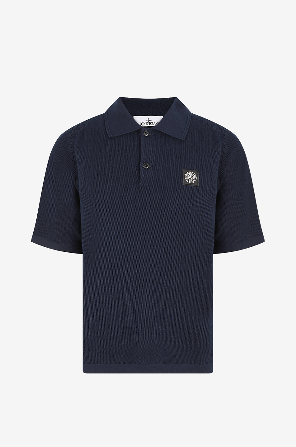 STONE ISLAND Lässiges Kurzarm-Polohemd 5100030 Micro Stitch Soft Organic Cotton Herren DUNKELBLAU 1