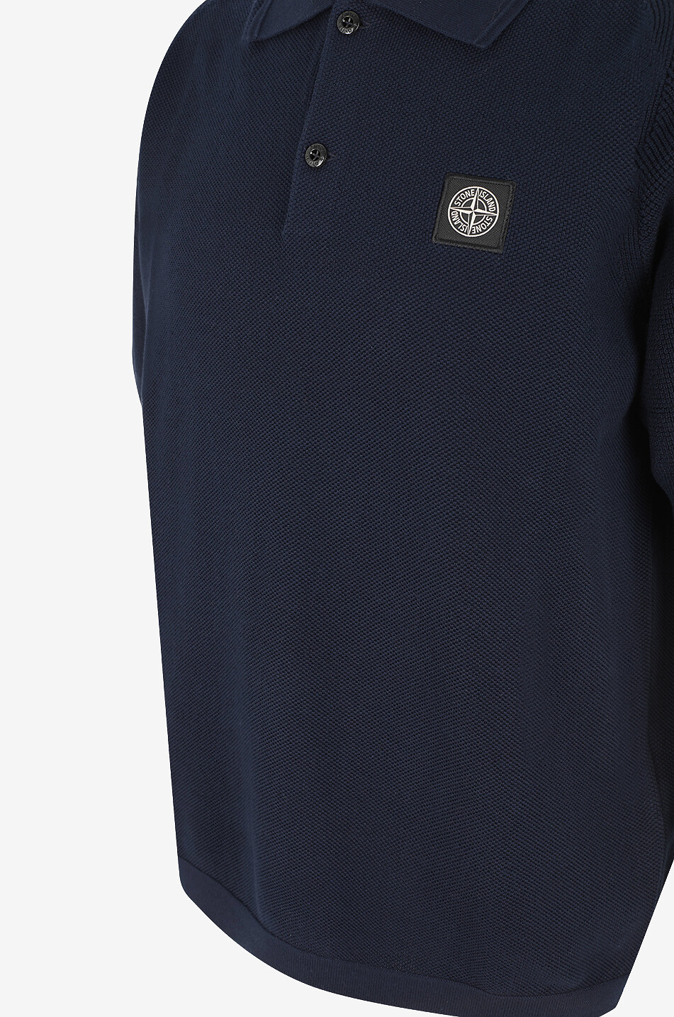 STONE ISLAND Lässiges Kurzarm-Polohemd 5100030 Micro Stitch Soft Organic Cotton Herren DUNKELBLAU 3