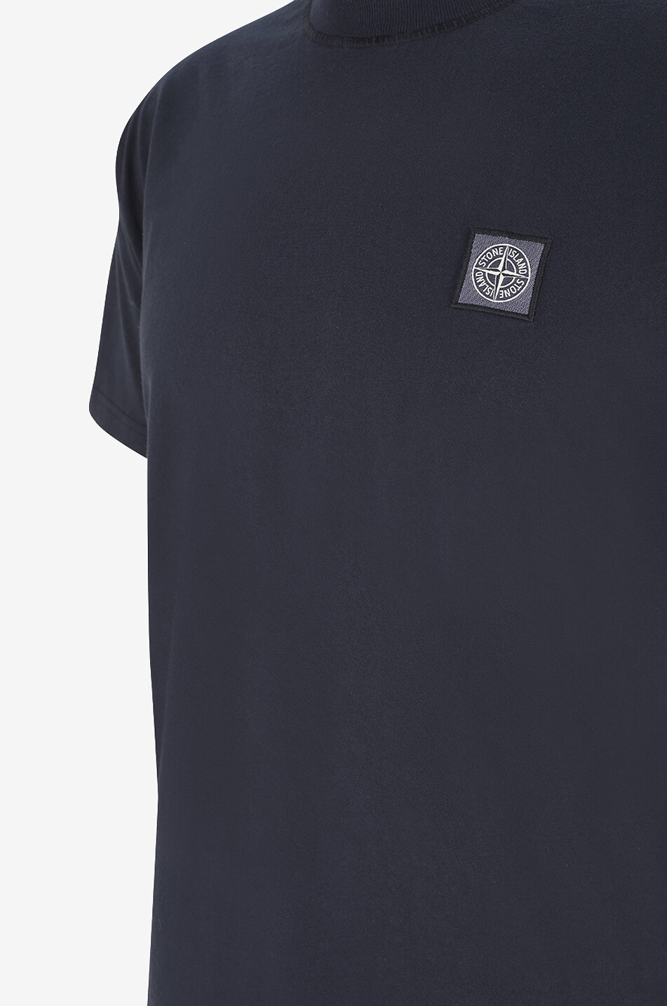 STONE ISLAND T-shirt slim à manches courtes 2100026 Organic Cotton Jersey Fissato Effect Homme BLEU FONCE 3