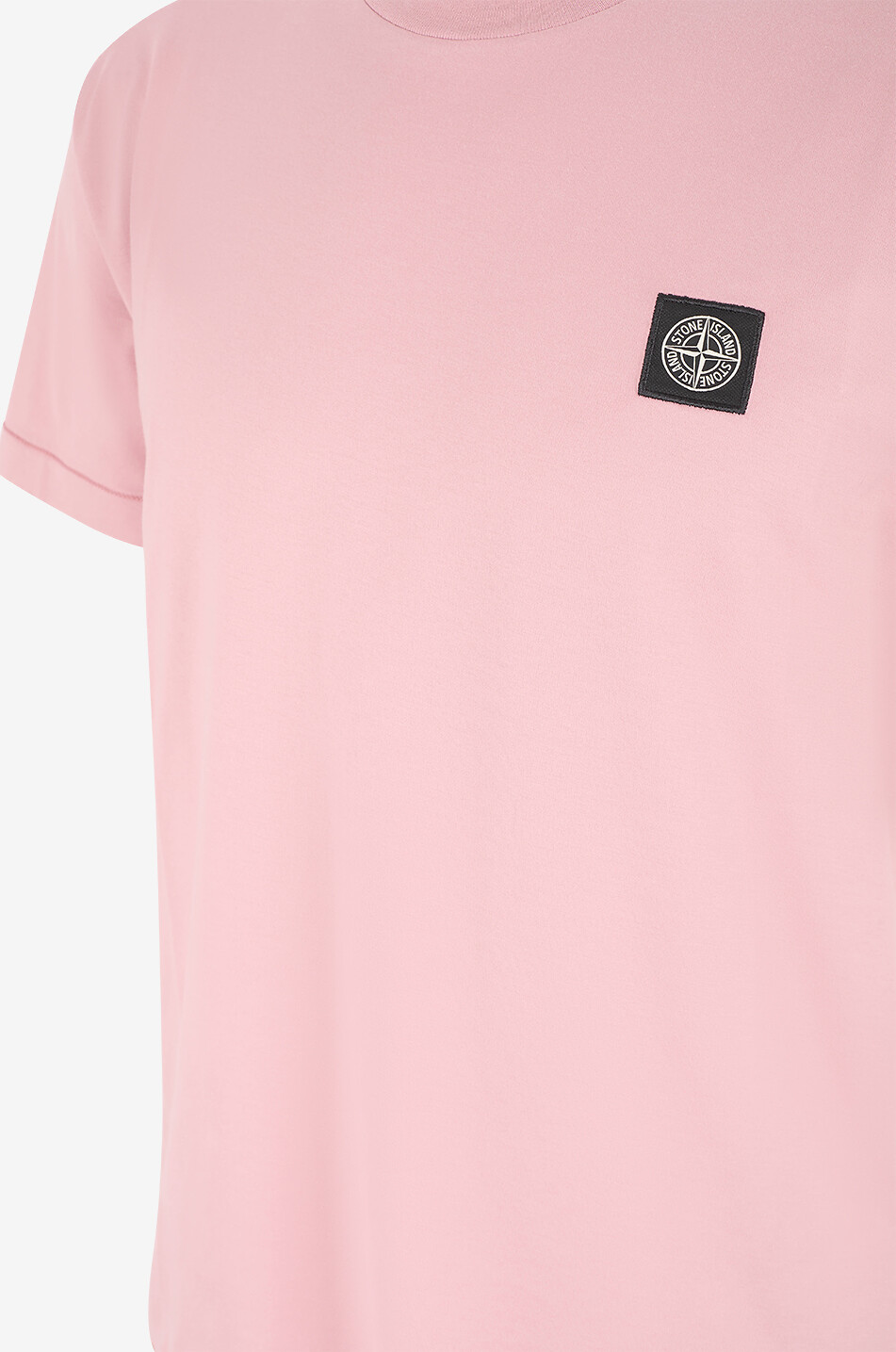 STONE ISLAND 2100027 60/2 Cotton Jersey short-sleeved slim fit T-shirt Men PINK 3