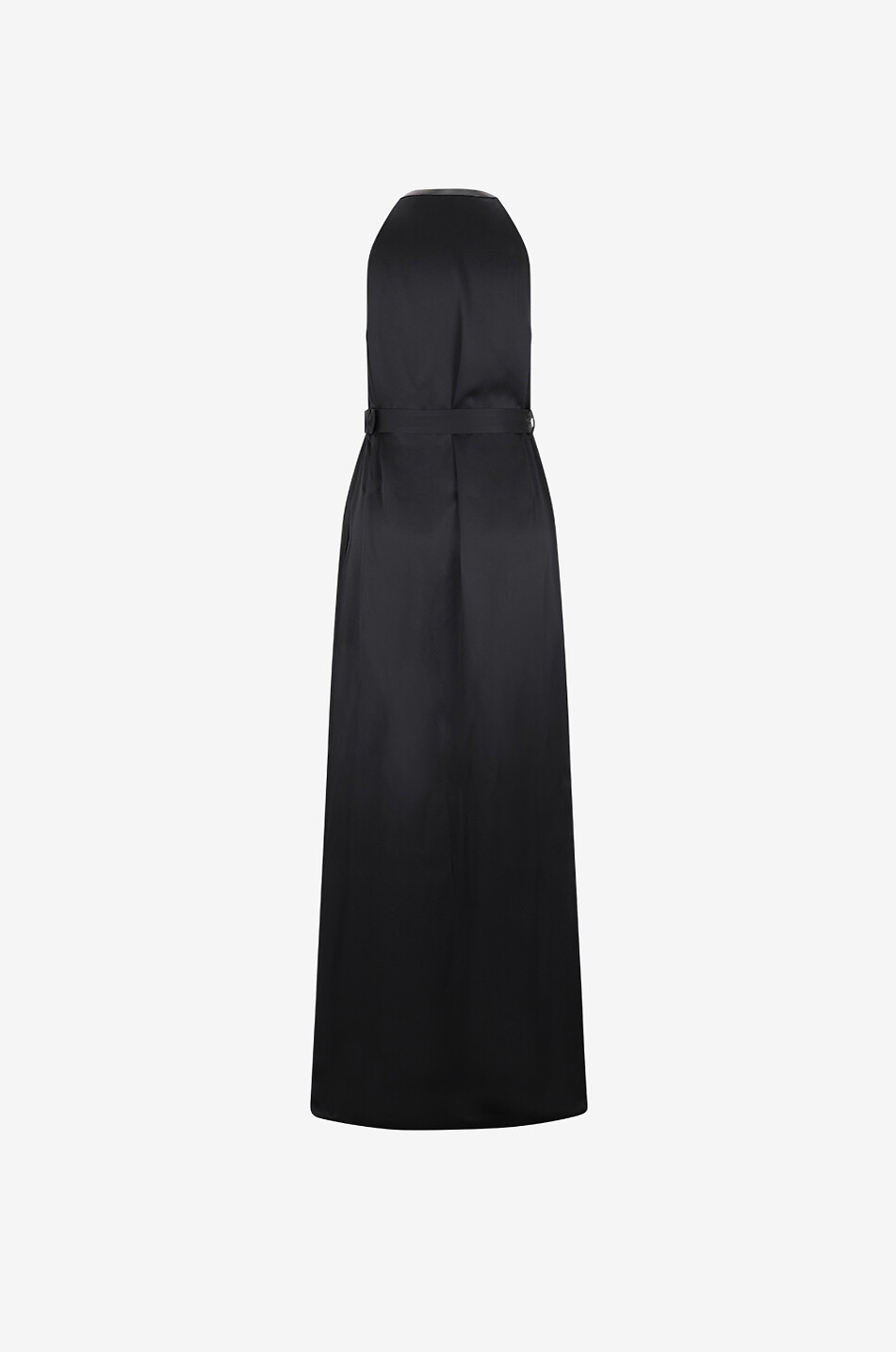 TOM FORD Langes Neckholder-Kleid aus Crêpe-Satin Damen SCHWARZ 2