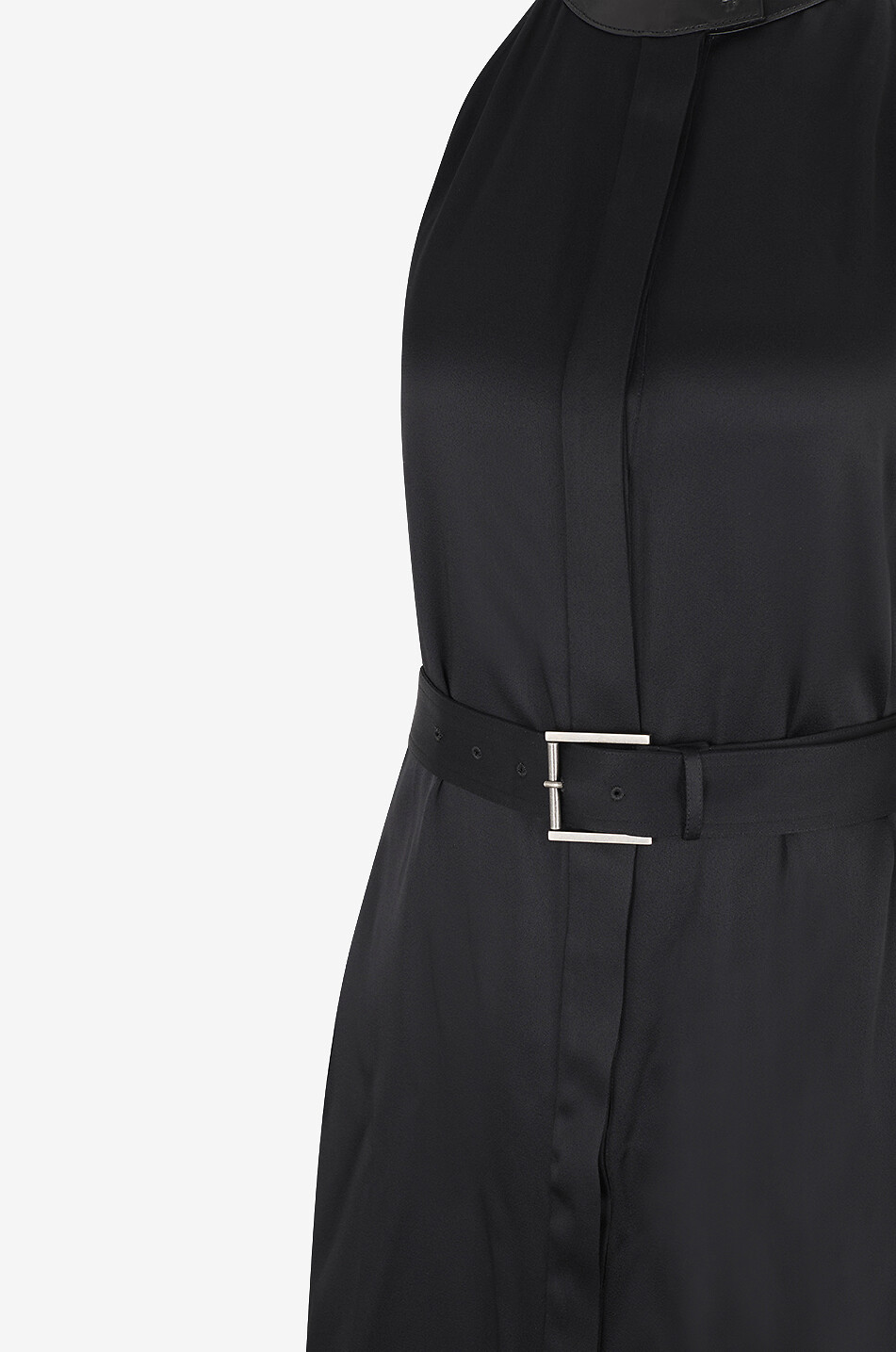 TOM FORD Langes Neckholder-Kleid aus Crêpe-Satin Damen SCHWARZ 3