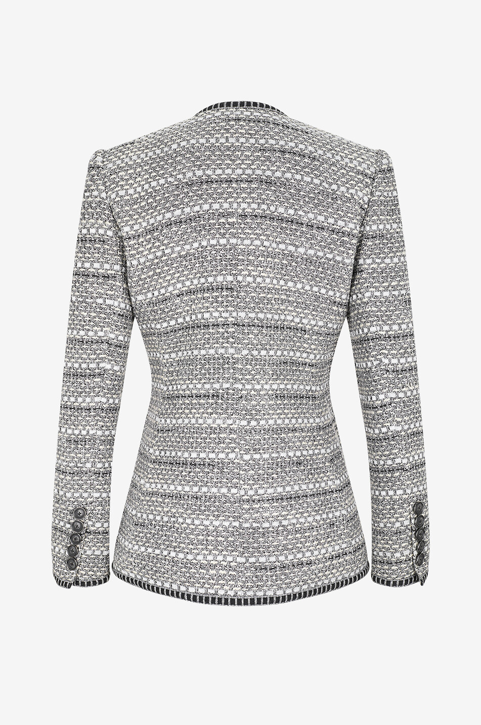 VERONICA BEARD Alessia lurex-embellished tweed suiting jacket Women GREY 2