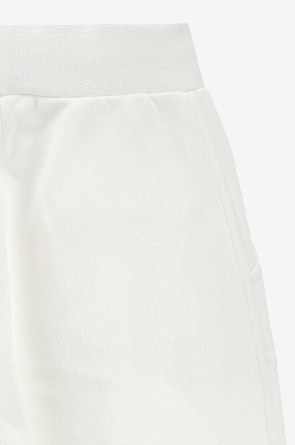 MONNALISA Flower embroidered girls' wide-leg jogging trousers Girl EGGSHELL 4
