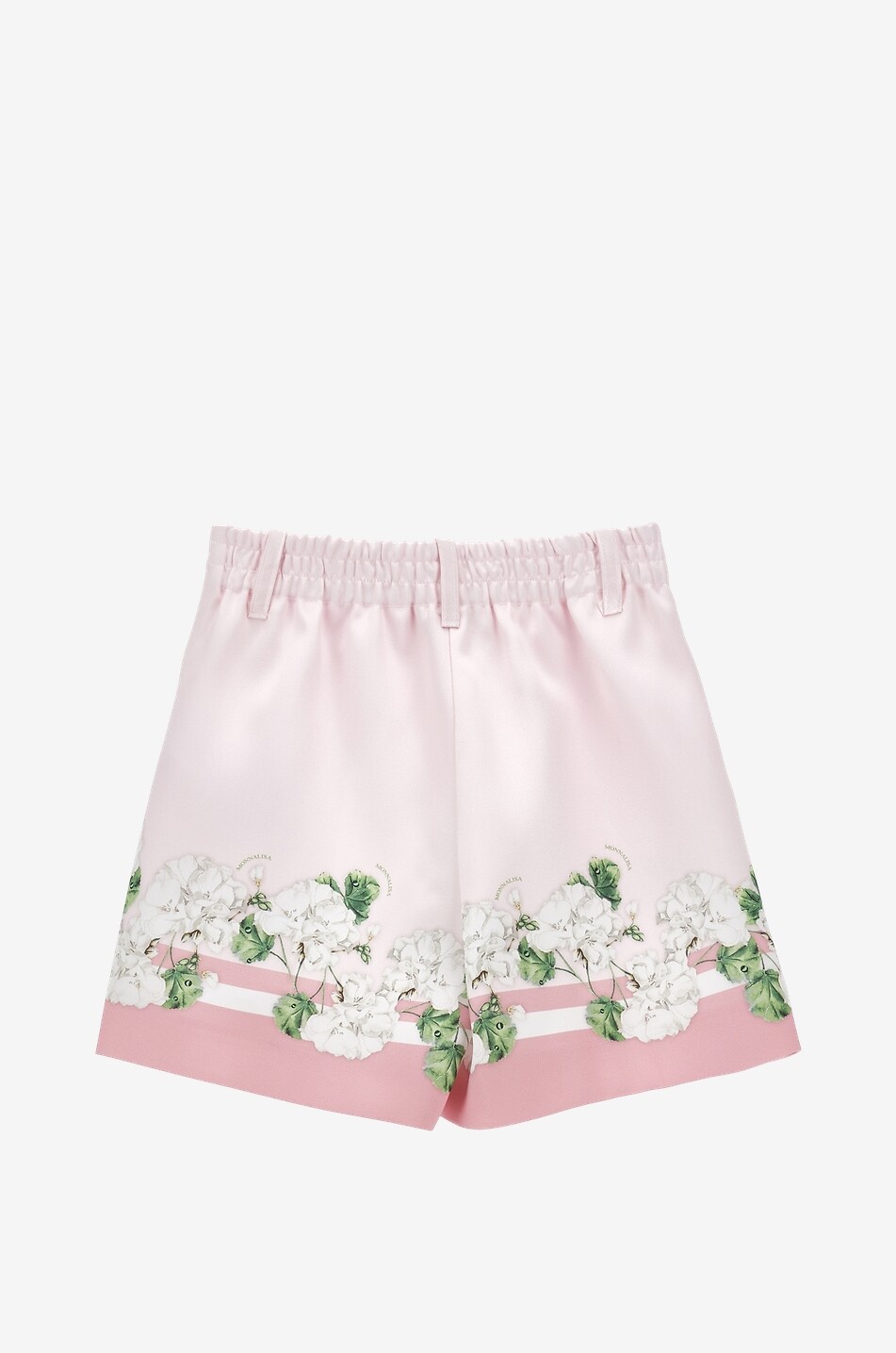 MONNALISA Mädchen-Bundfaltenshorts aus geblümtem Satin Mädchen ROSA 2