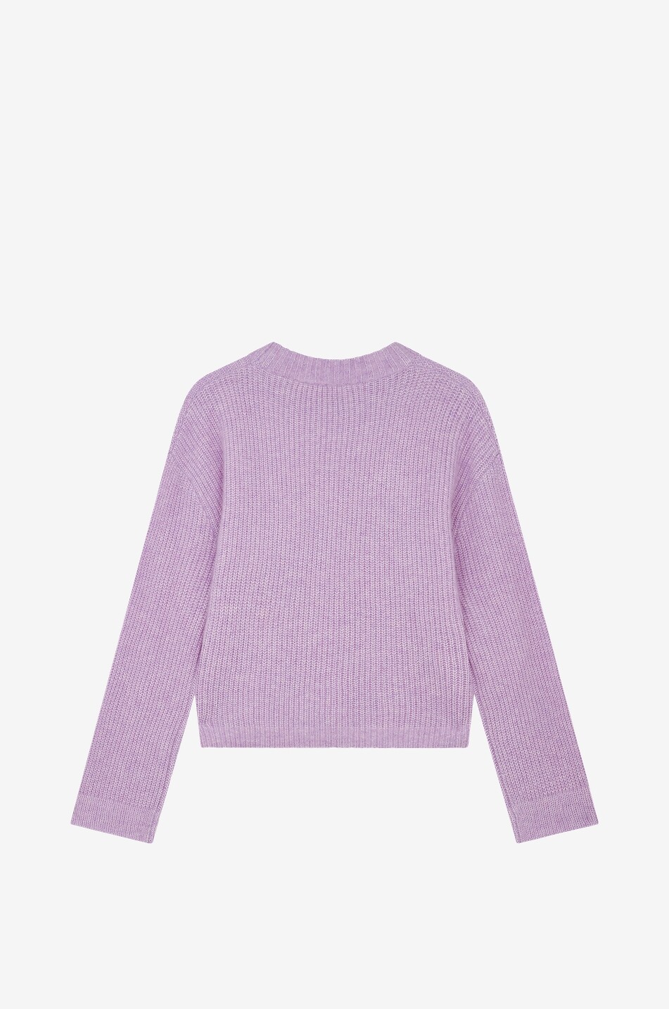 MIRA MIKATI Weiter Pullover mit Rundhalsausschnitt bestickt aus Kaschmir-Mix Damen HELLVIOLETT 2