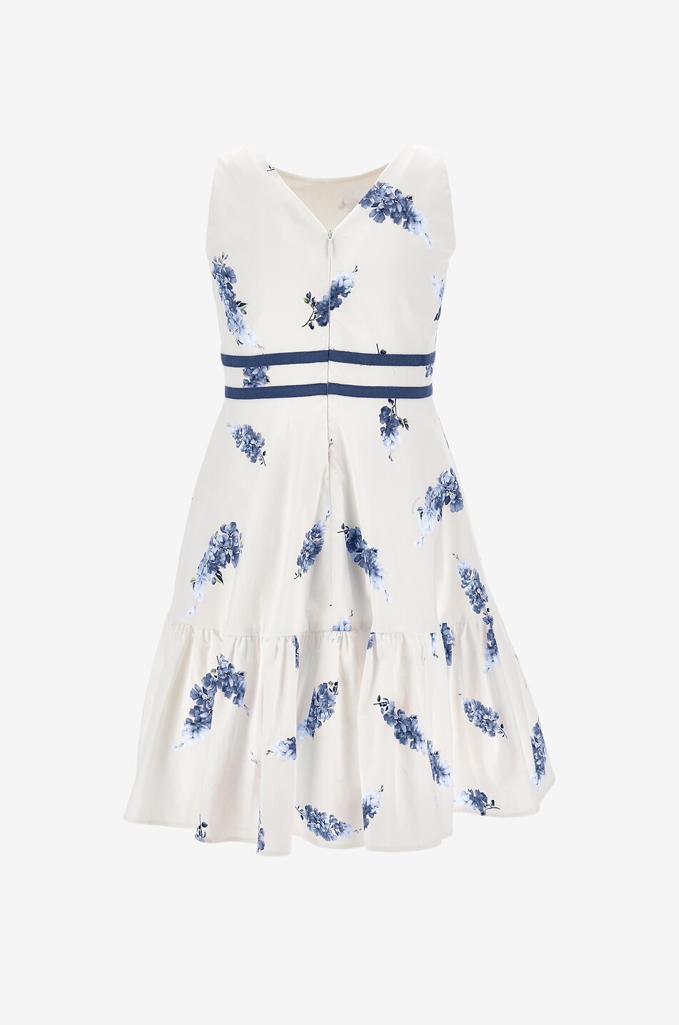MONNALISA Sleeveless girls' floral occasion dress Girl EGGSHELL 2