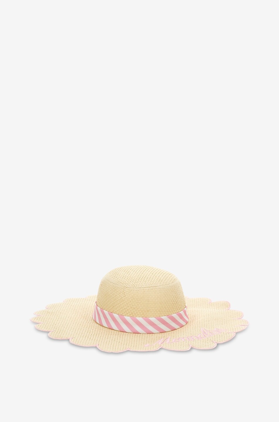 Mädchen-Hut aus Raffiabast mit Band