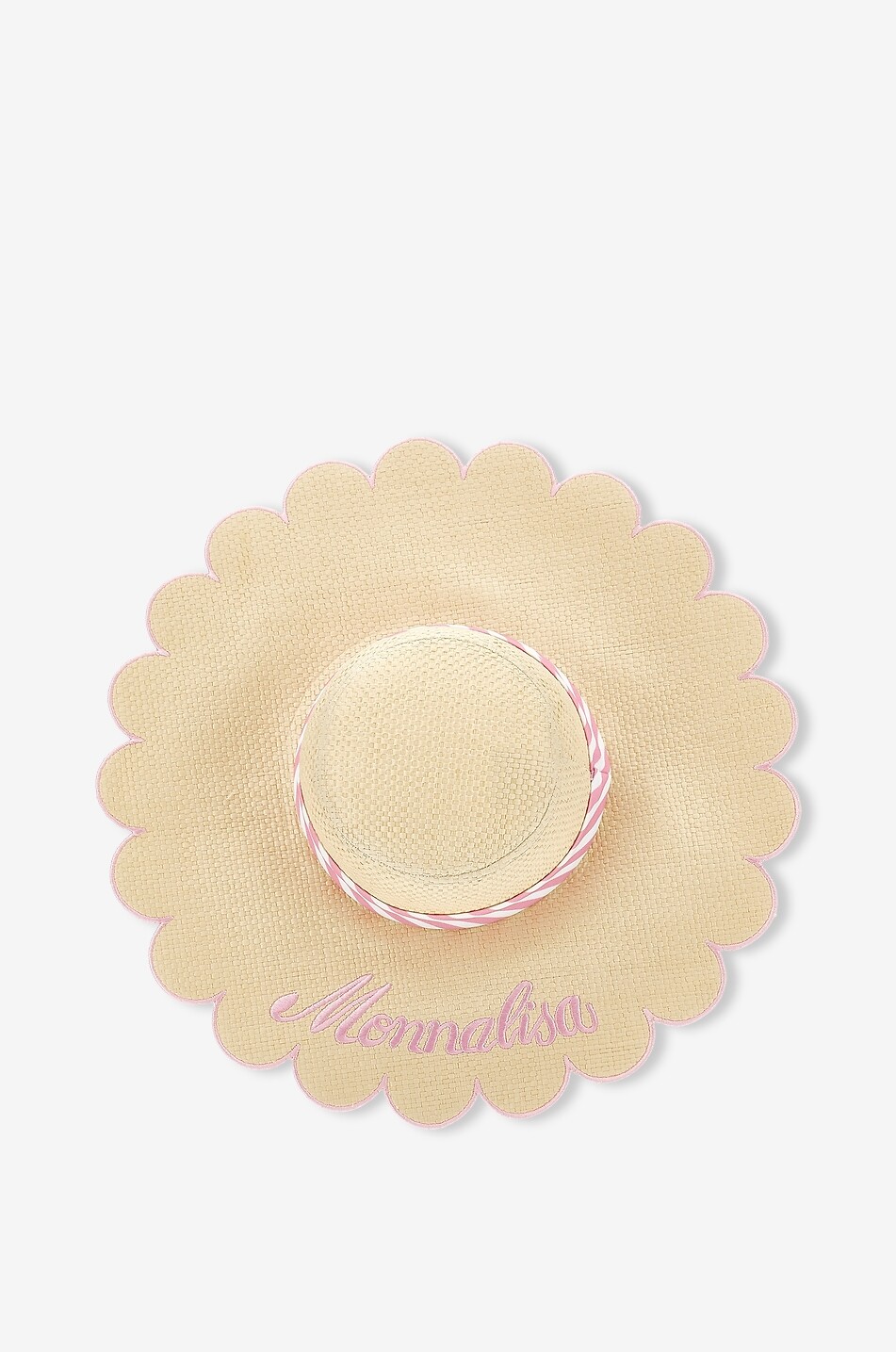 MONNALISA Mädchen-Hut aus Raffiabast mit Band Mädchen BEIGE 2