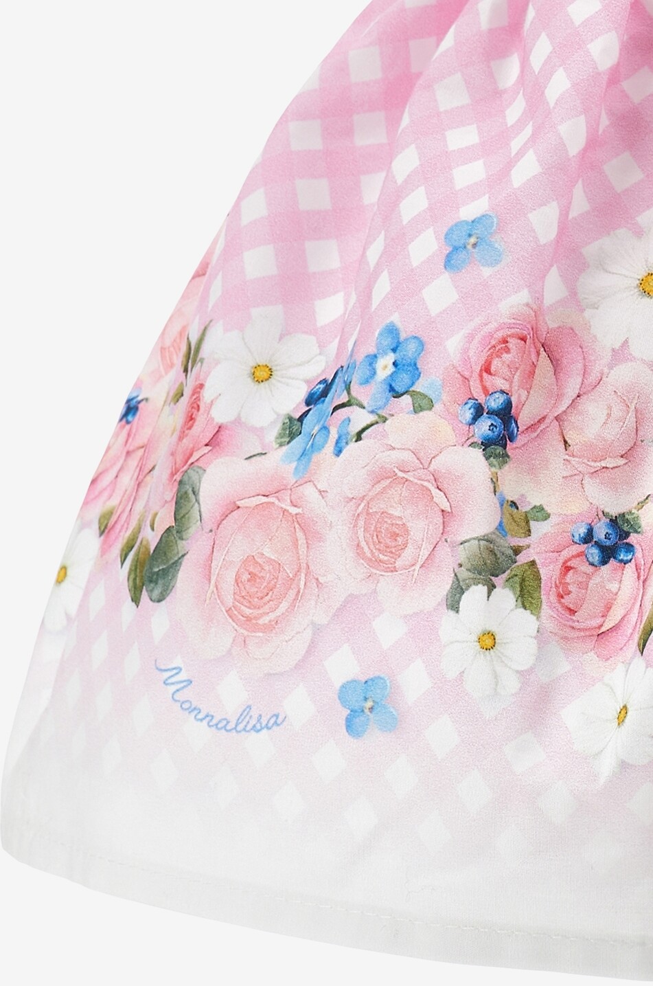 MONNALISA Kurzer Rock mit Blumen- und Karomuster aus Baumwolle für Babys Baby BUNT 3