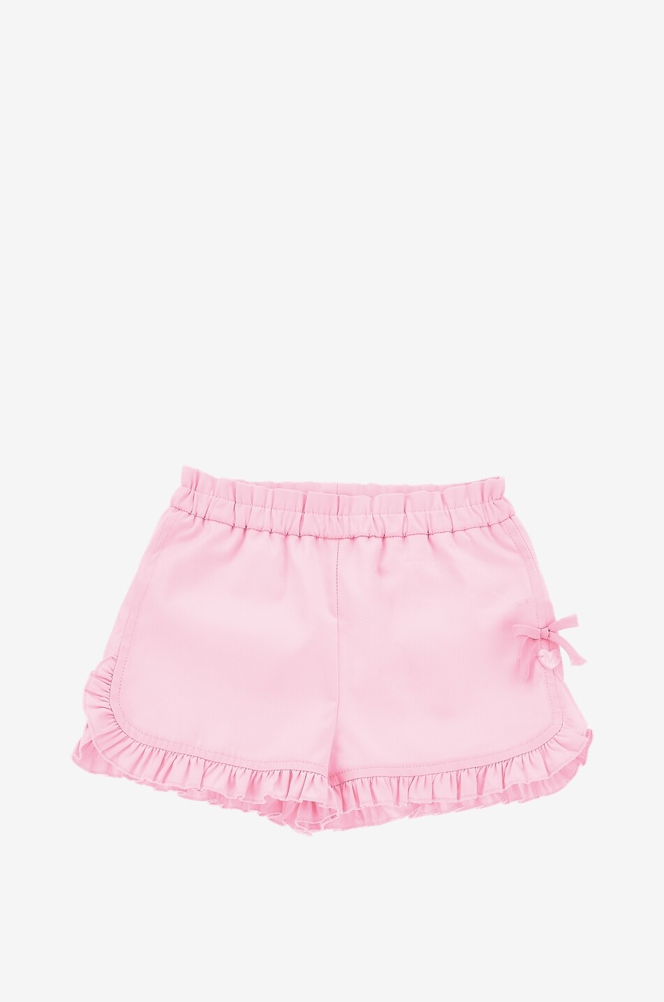 MONNALISA Baby bow plain canvas shorts Baby PINK 1
