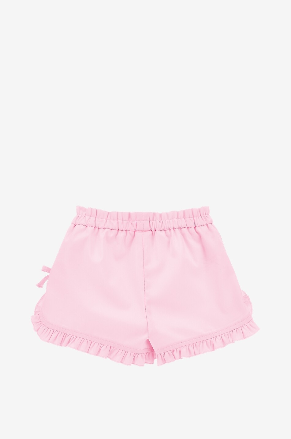 MONNALISA Baby bow plain canvas shorts Baby PINK 2