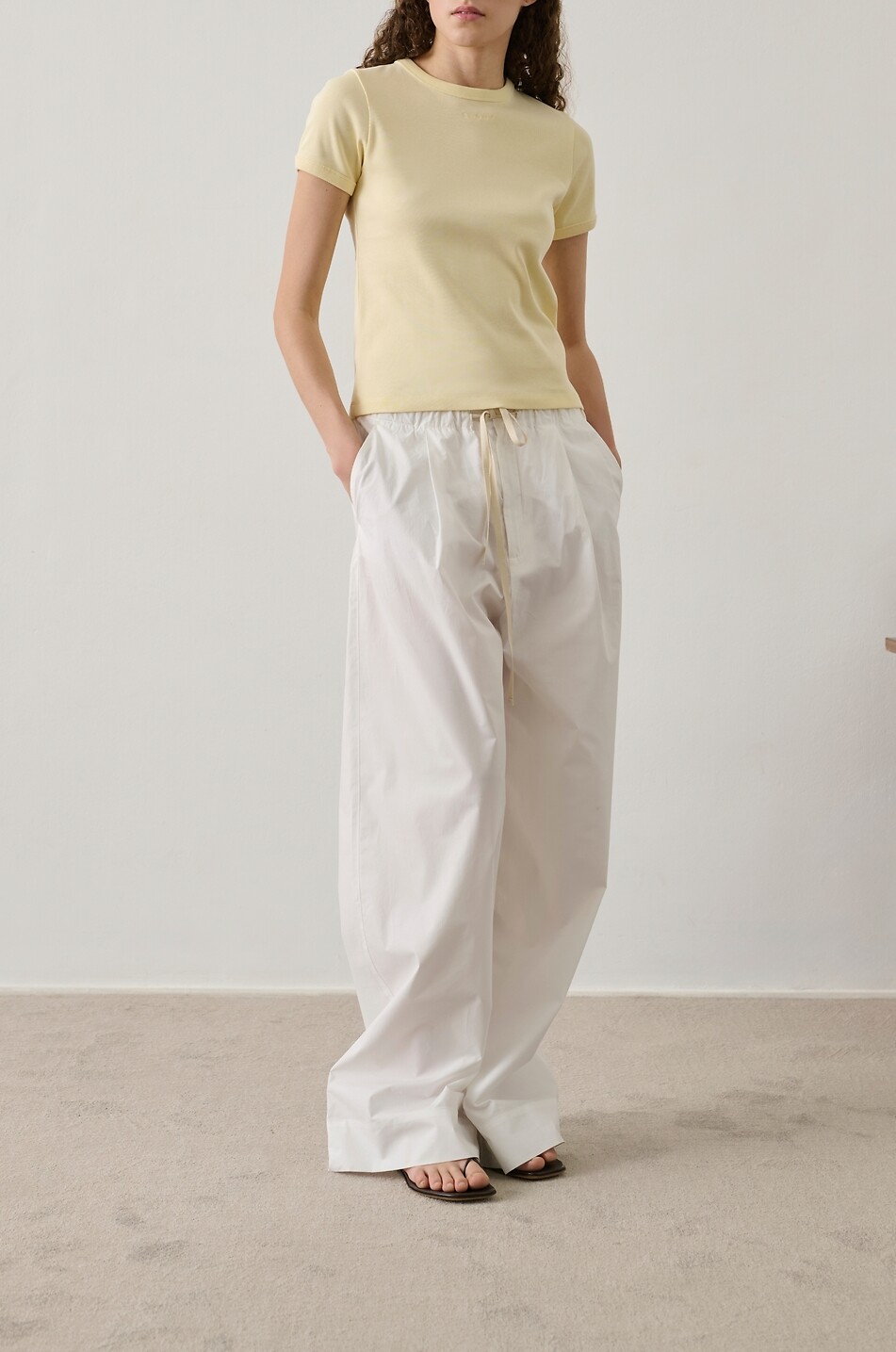 SOEUR Kurzärmeliges T-Shirt aus recycelter Baumwolle Aristide Damen HELLGELB 2