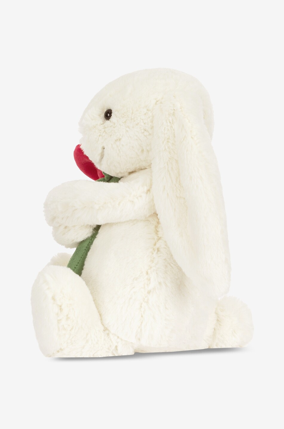 JELLYCAT Lapin en peluche avec rose Unisexe BLANC CASSE 2