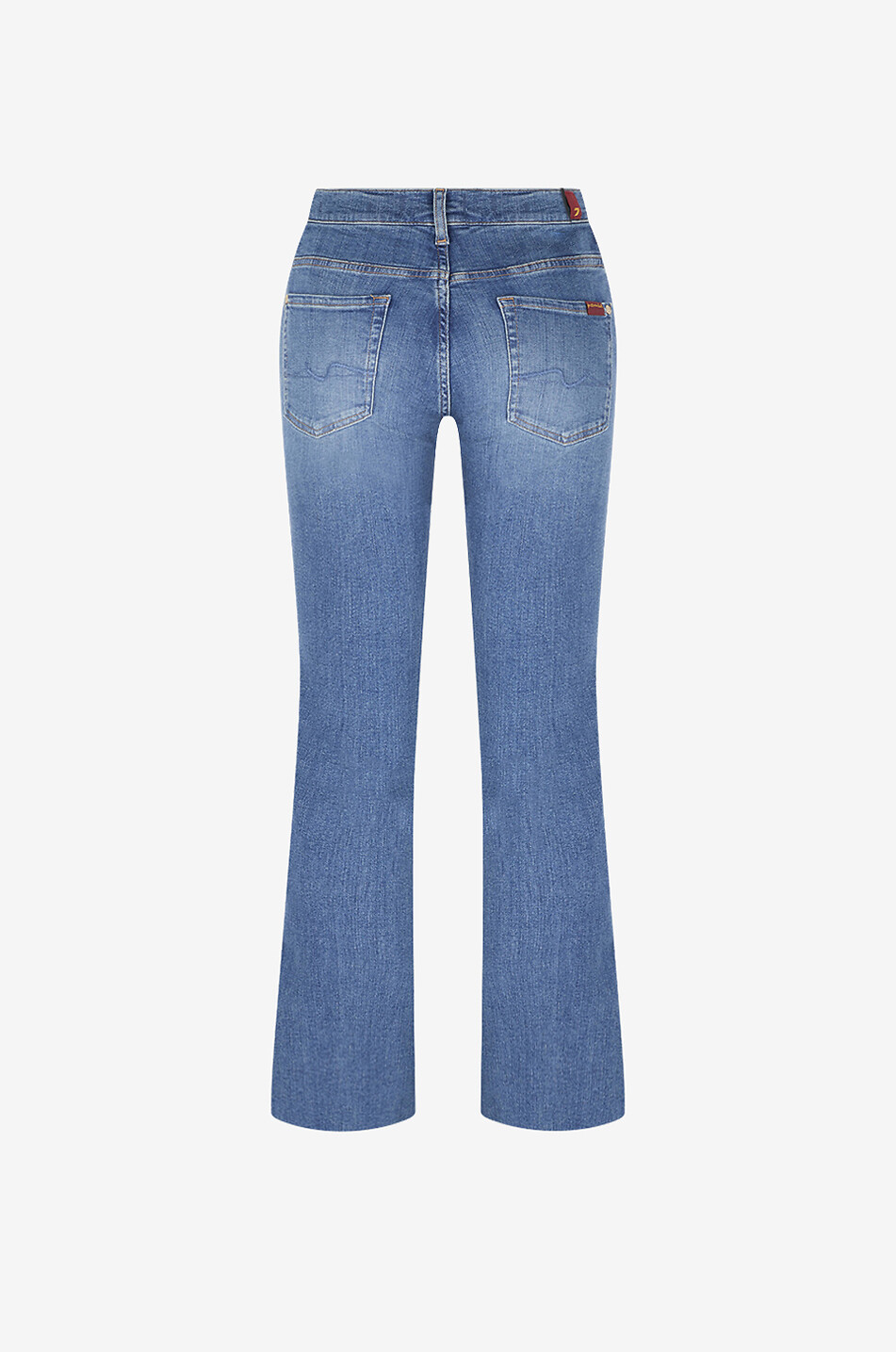 7 FOR ALL MANKIND Bootcut-Jeans aus Denim mit niedrigem Bund Tailorless Retro Fade Damen BLAU 2