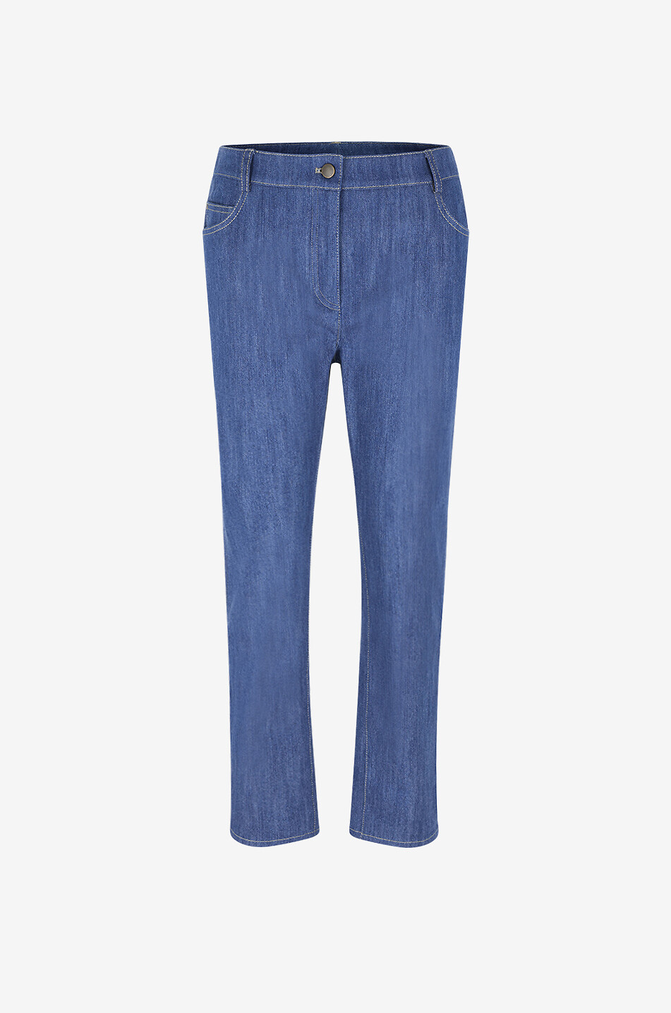 Pantalon Droit Issey Miyake En Coton Kaki - Taille M Pour Femme, Occasion En Parfait état