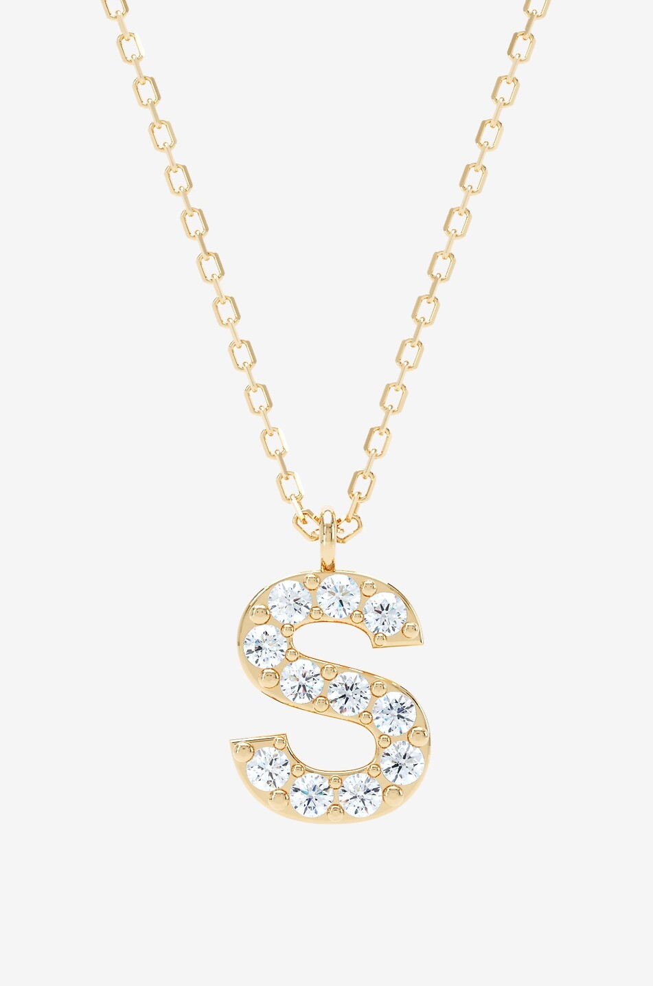 LOEV Halskette aus Gelbgold und Diamanten The Annie Letter - S Damen GOLDEN 1
