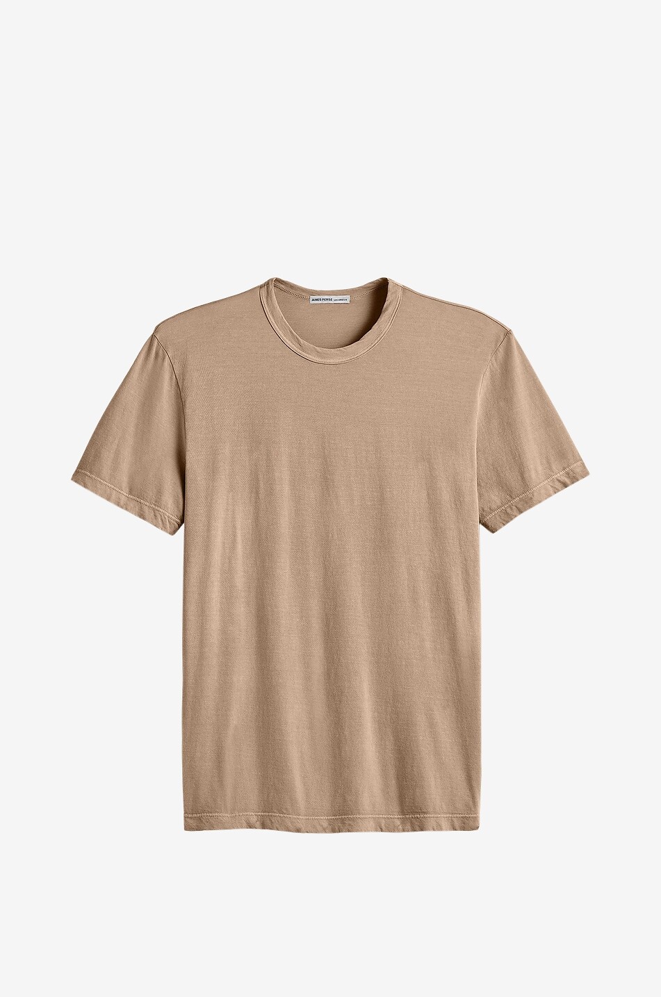 JAMES PERSE Lightweight jersey crewneck short-sleeve T-shirt Men BEIGE 1