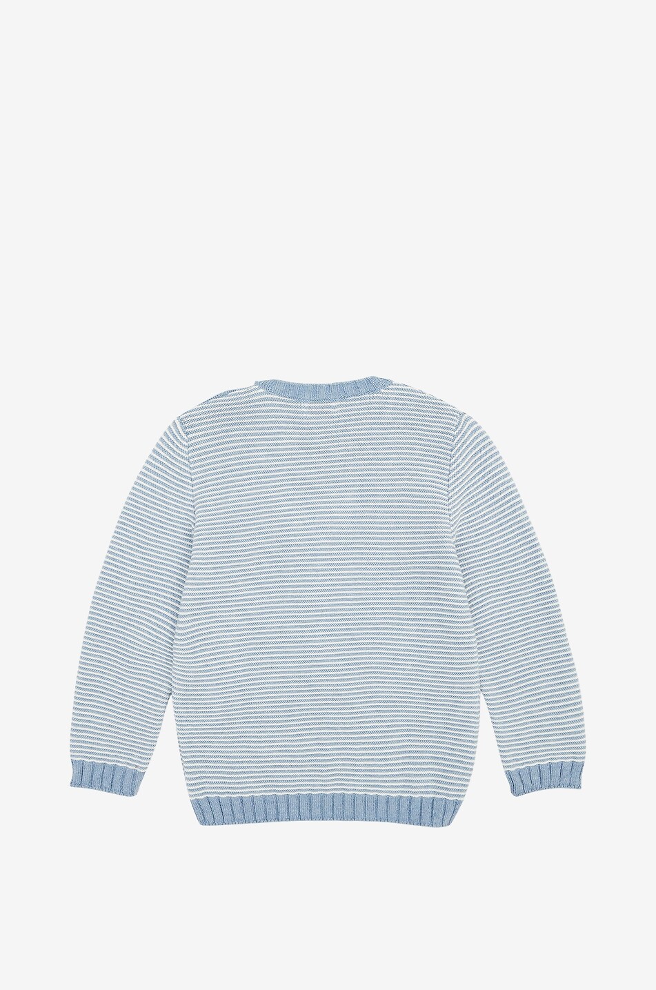 LA COQUETA Pull rayé à col rond en coton garçon Bromo Garçon BLEU CLAIR 2