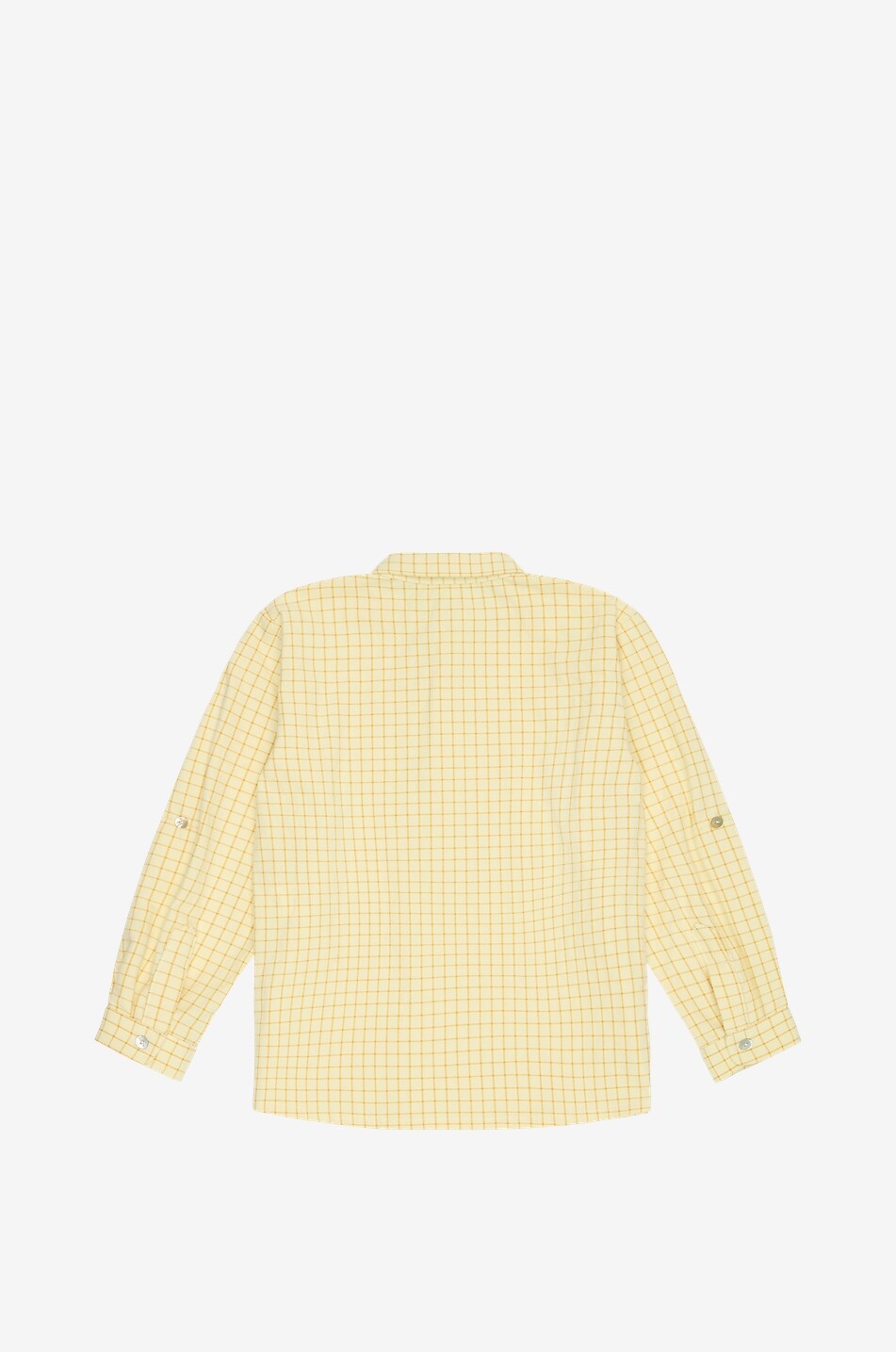 LA COQUETA Miguel check cotton blend shirt for boys Boy YELLOW 2