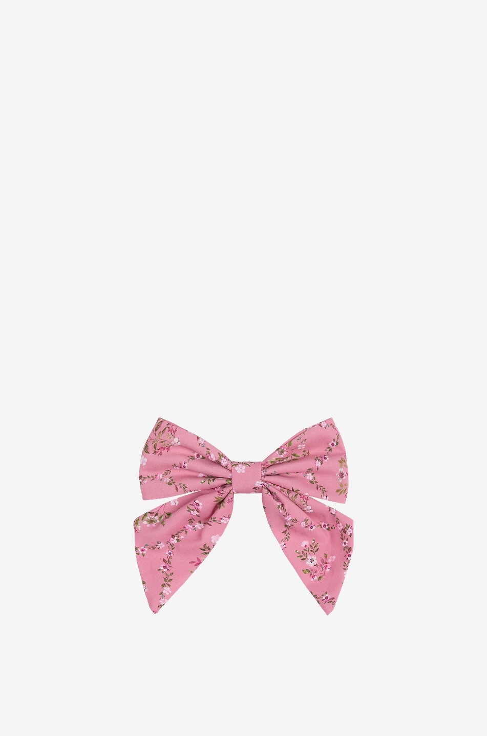 LA COQUETA Barrette nœud fille en coton fleuri Fille ROSE 1