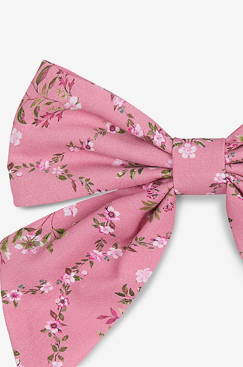 LA COQUETA Barrette nœud fille en coton fleuri Fille ROSE 3