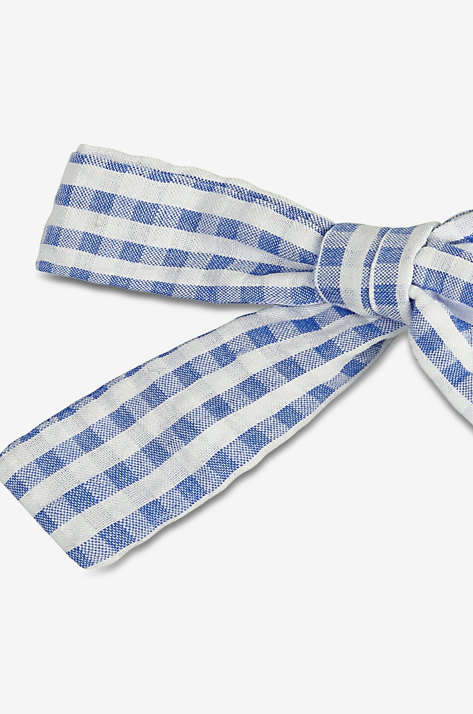 LA COQUETA Barrette nœud en coton à carreaux fille Fille BLEU 3