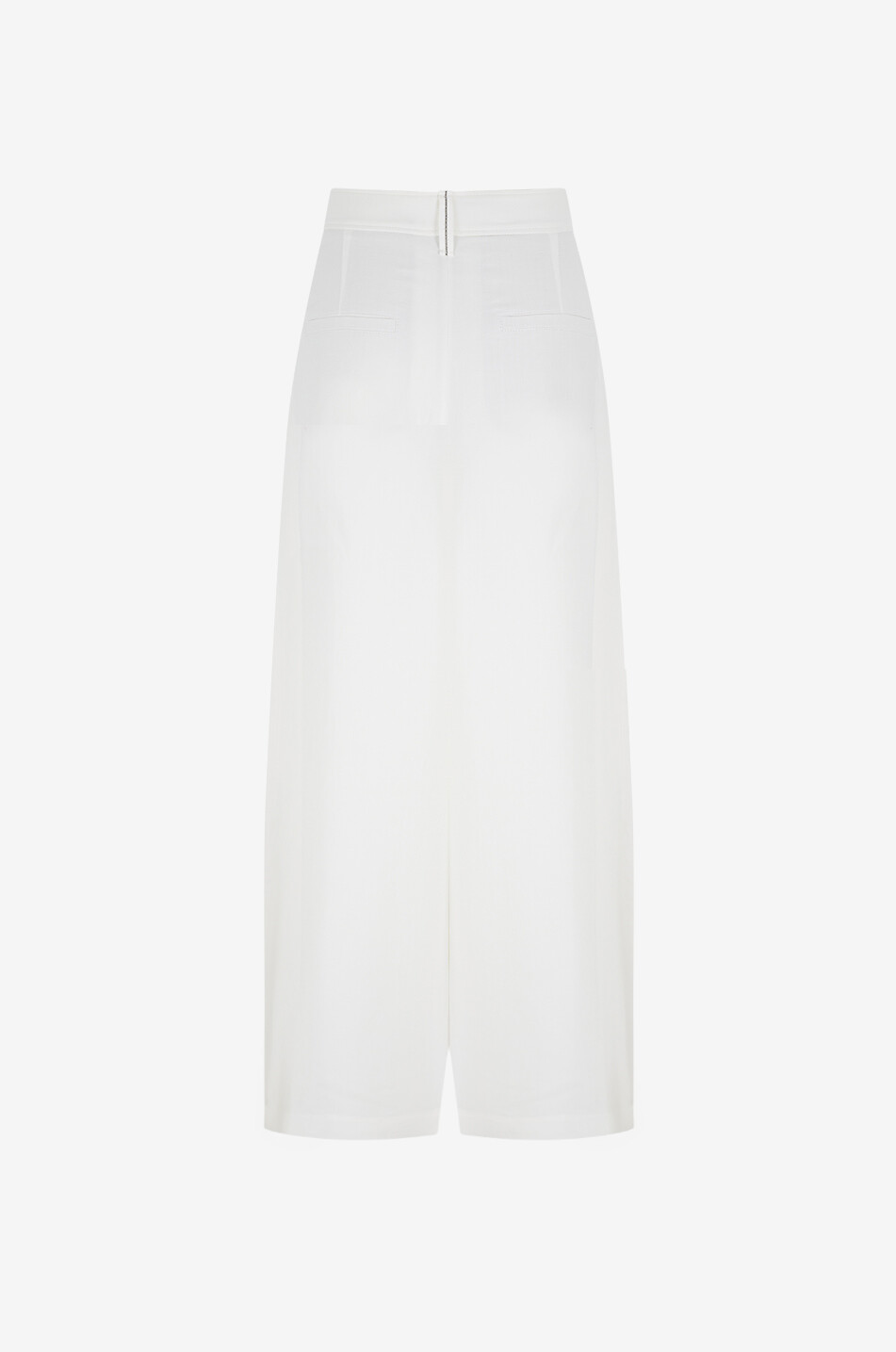 BRUNELLO CUCINELLI Weite Wickelhose aus Viskose und Leinen Monili Damen WEISS 2