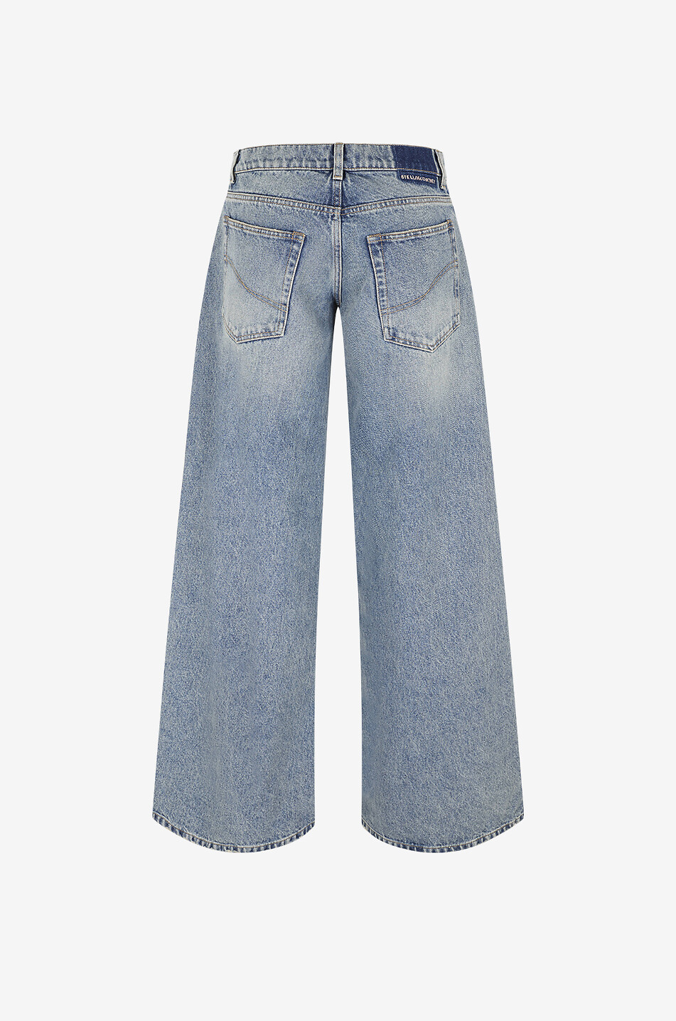 STELLA McCARTNEY Ausgewaschene Baumwolljeans mit weitem Bein Vintage Wash Wide-Leg Mid-Blue Damen BLAU 2