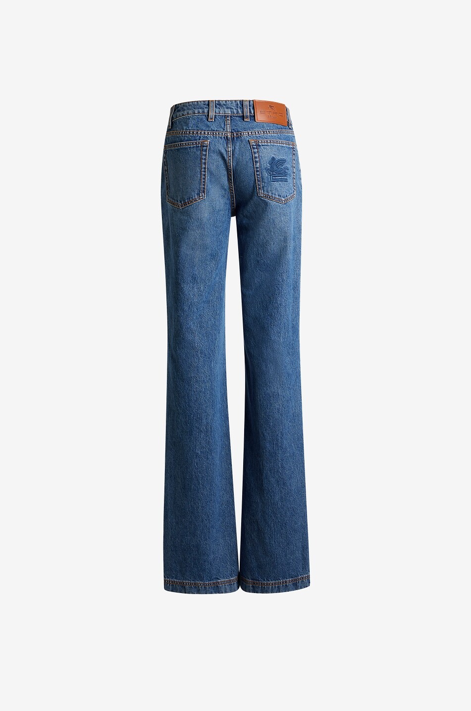 ETRO Pegaso faded cotton bootcut jeans Women BLUE 2