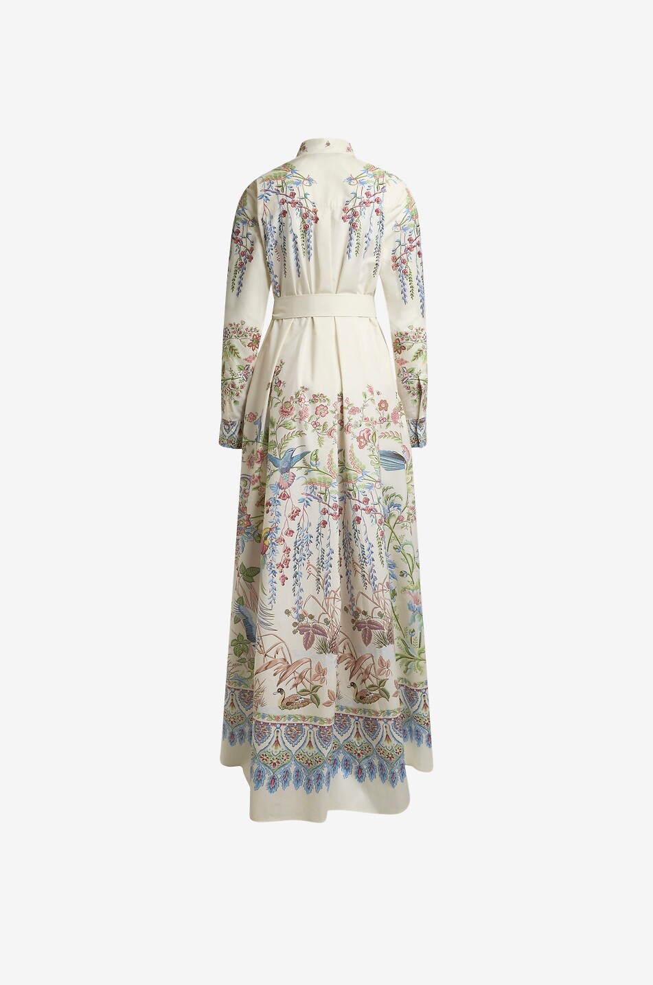 ETRO Floral cotton long shirt dress Women MULTI COLOURED 2
