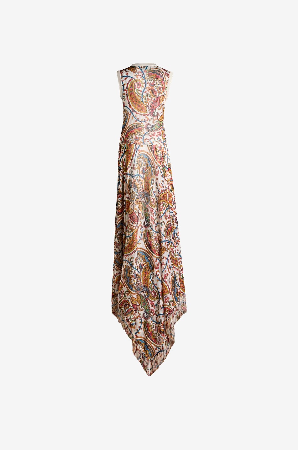 ETRO Paisley printed asymmetric long knit tank dress Women MULTI COLOURED 2