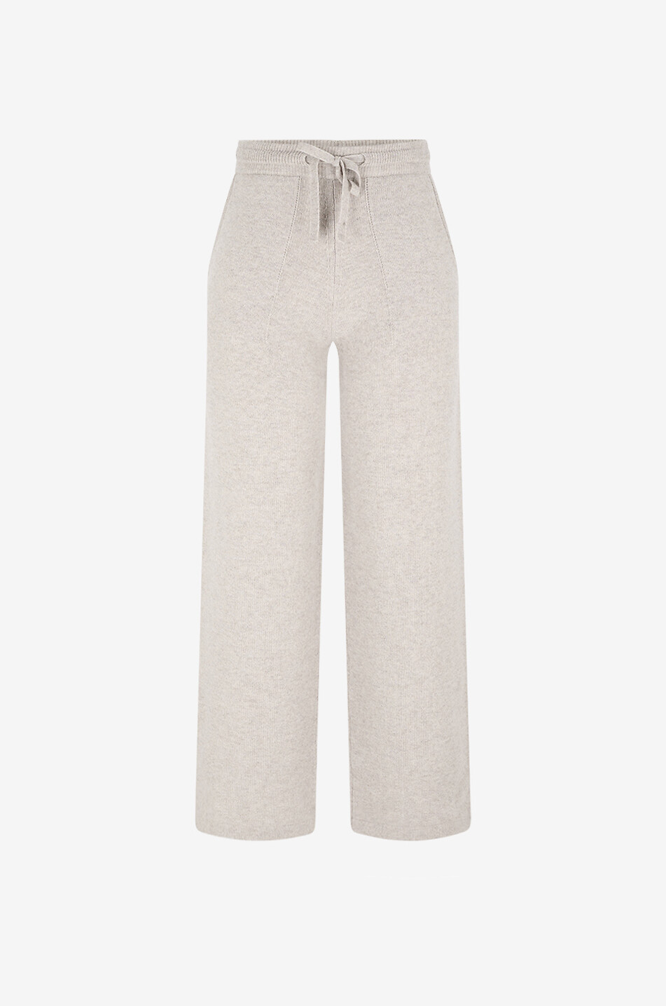 Pietra virgin wool and cashmere straight knit trousers