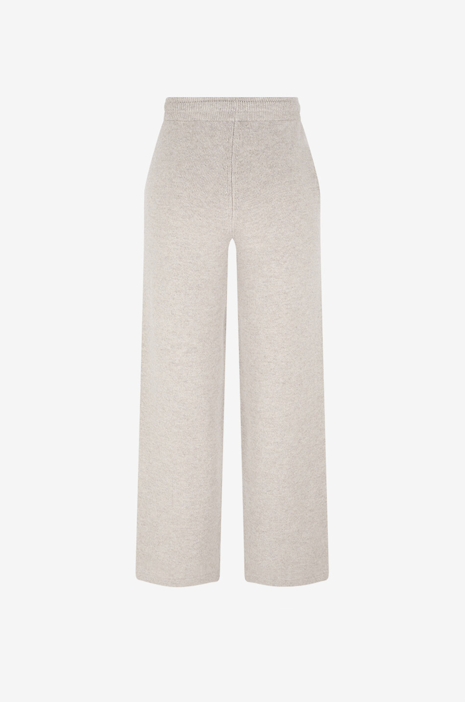 'S MAX MARA Pietra virgin wool and cashmere straight knit trousers Women BEIGE 2