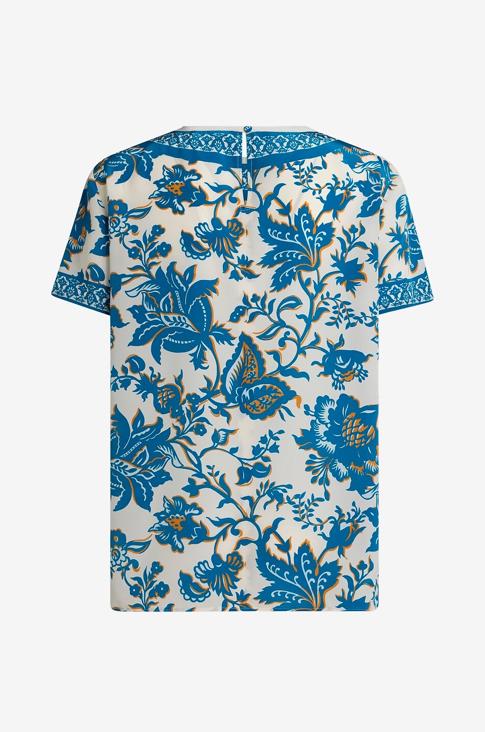 ETRO Kurzarm-Seiden-T-Shirt Paisley Allover Damen BUNT 2