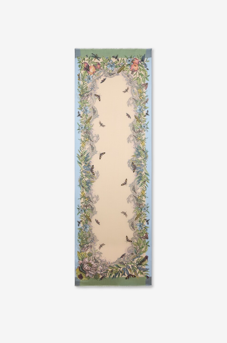 ETRO Orfeo Faune e Flore cashmere and wool blend scarf Women MULTI COLOURED 1