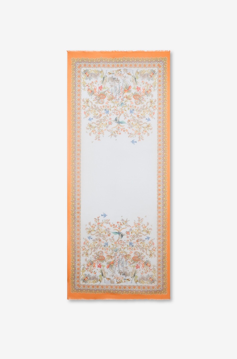 ETRO Écharpe rectangulaire en coton et soie imprimée Flore et Faune Femme MULTICOLORE 1