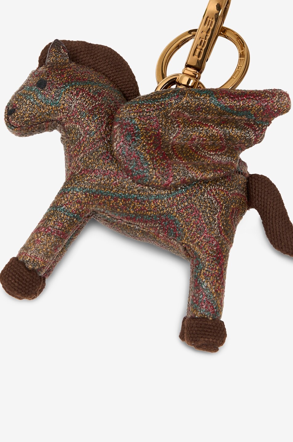 ETRO Charm pour sac à main en jacquard enduit Pegaso Arnica Femme MULTICOLORE 3