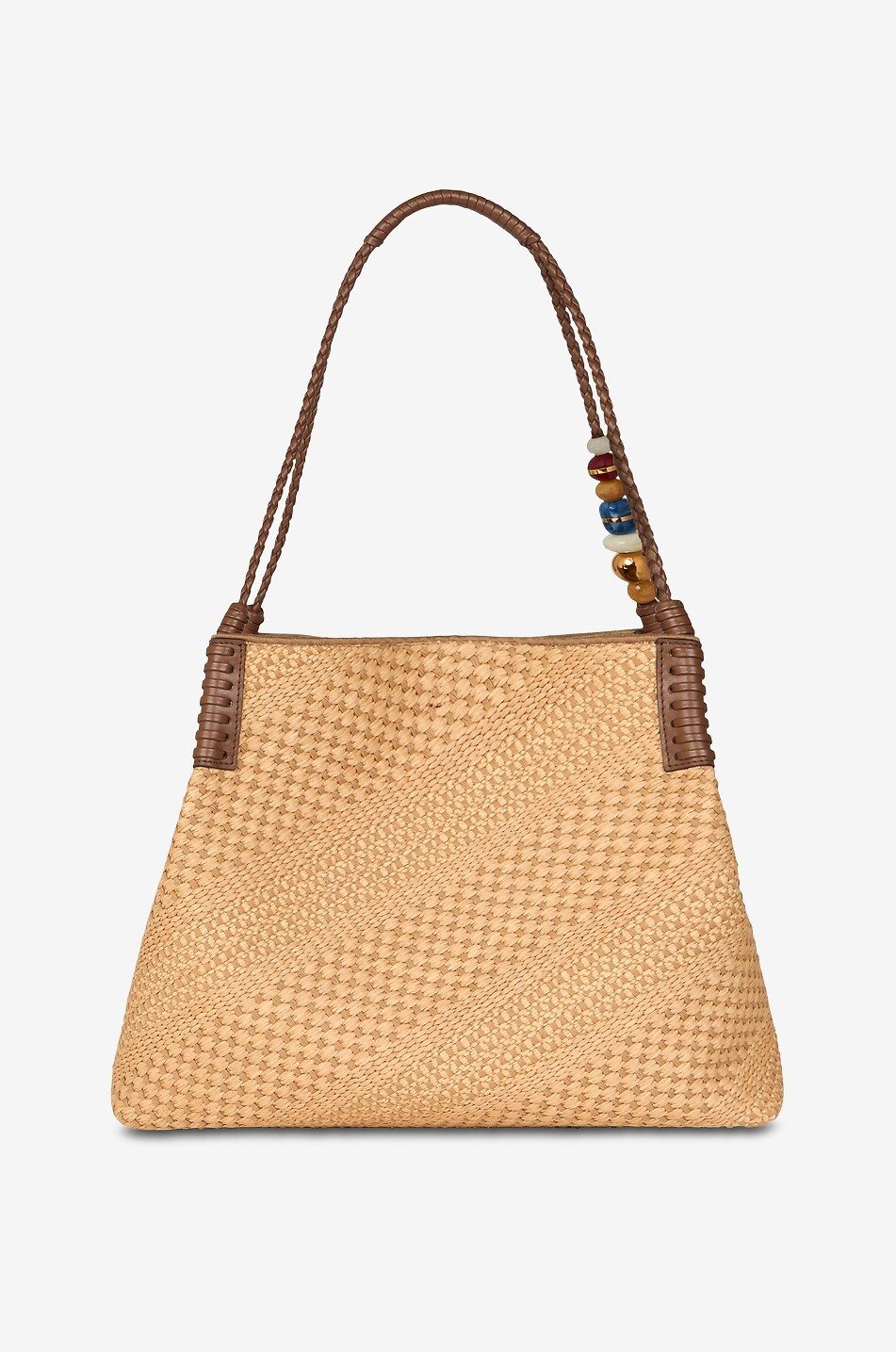 ETRO Libra Large woven raffia tote bag Women BEIGE 4