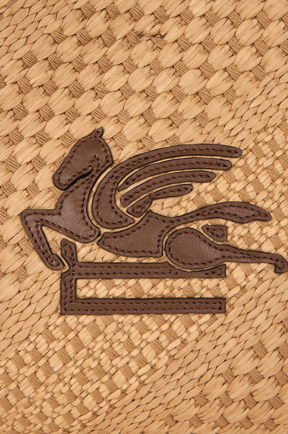 ETRO Libra Large woven raffia tote bag Women BEIGE 6