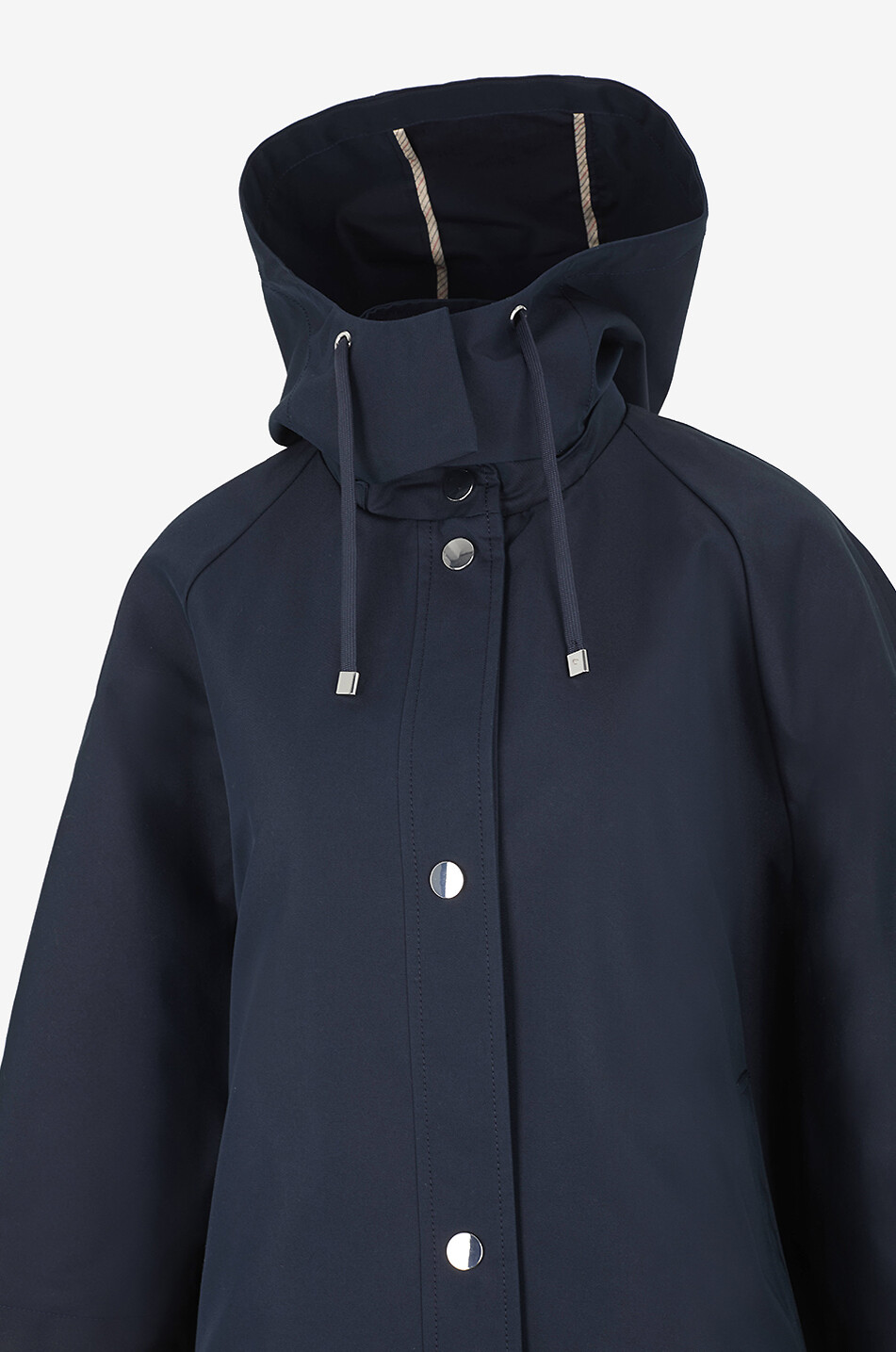 MARINA RINALDI Leichter Mantel mit Kapuze Serba Damen DUNKELBLAU 3