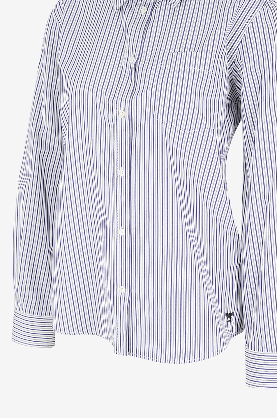 WEEKEND MAX MARA Bahamas longsleeved cotton poplin shirt Women DARK BLUE 3